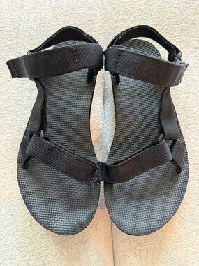 Teva Original Universal Black Sport Sandals Women's Size 7 EU 38